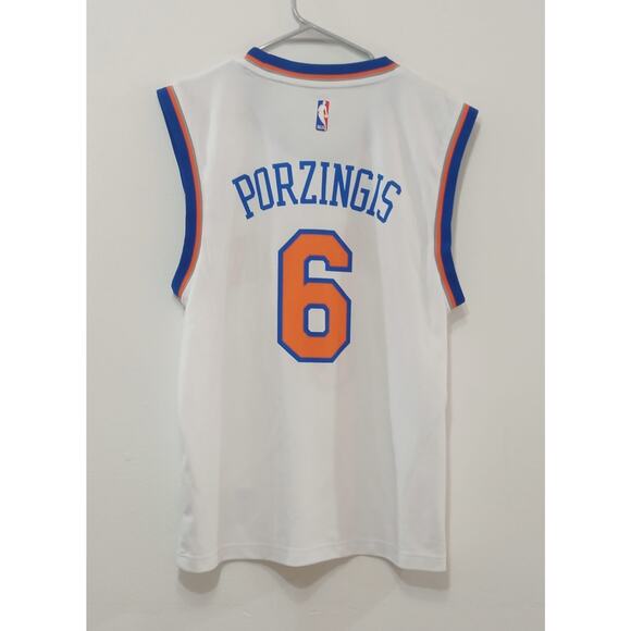 Adidas Jersey Shirt New York Knicks #6 Kristaps Porzingis NBA Basketball Size M - Picture 7 of 11